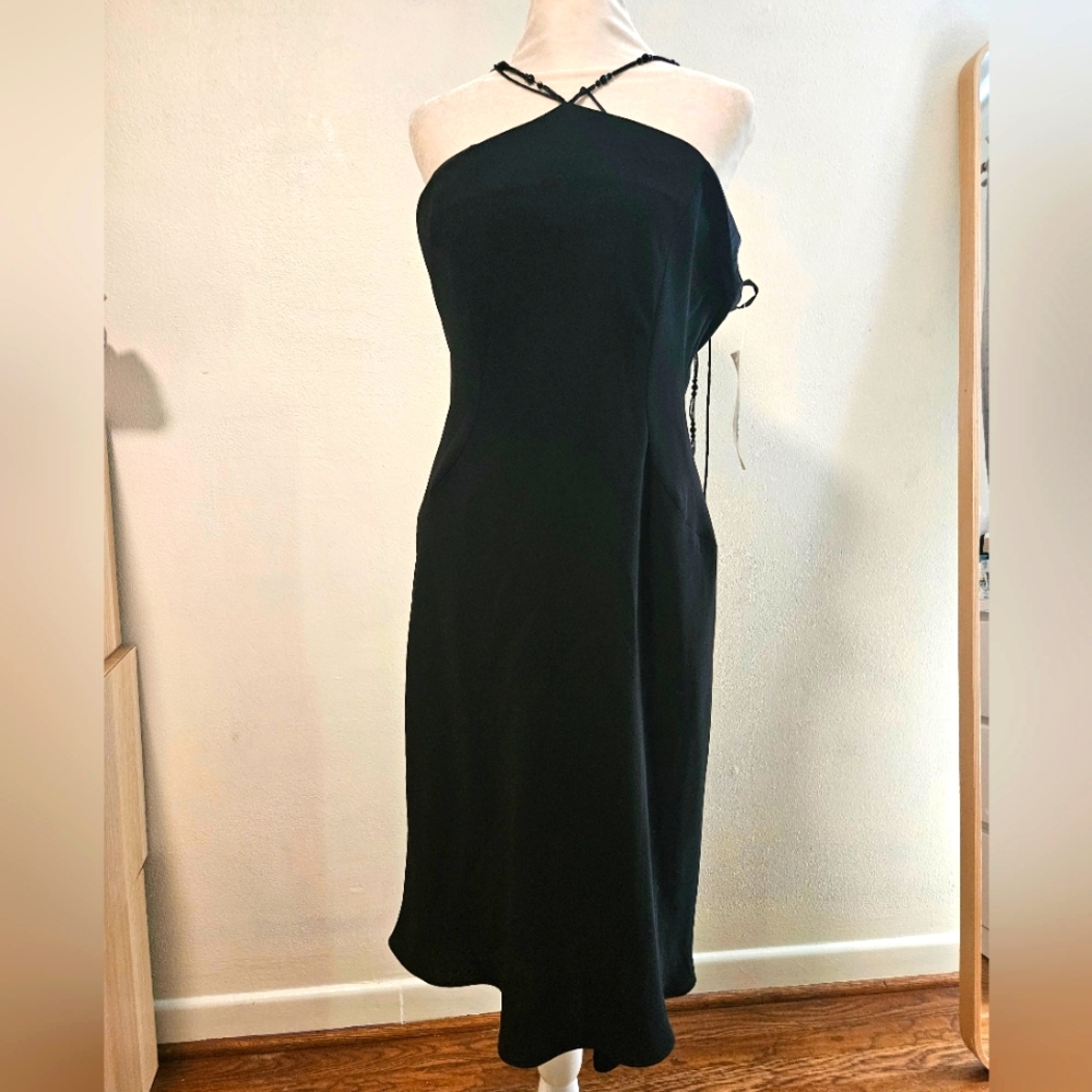 Jones New York Brazil Black Dress Size 12 NWT